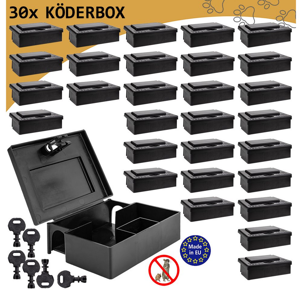 Petigi Lebendfalle 30 x Mäuseköderbox Köderbox Köderstation Mäuseköder Falle Mäusefalle – Bild 2 von 5