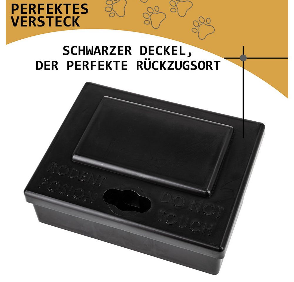 Petigi Lebendfalle 5x Mäuseköderbox Köderbox Köderstation Mäuseköder Falle Mäusefalle – Bild 4 von 5