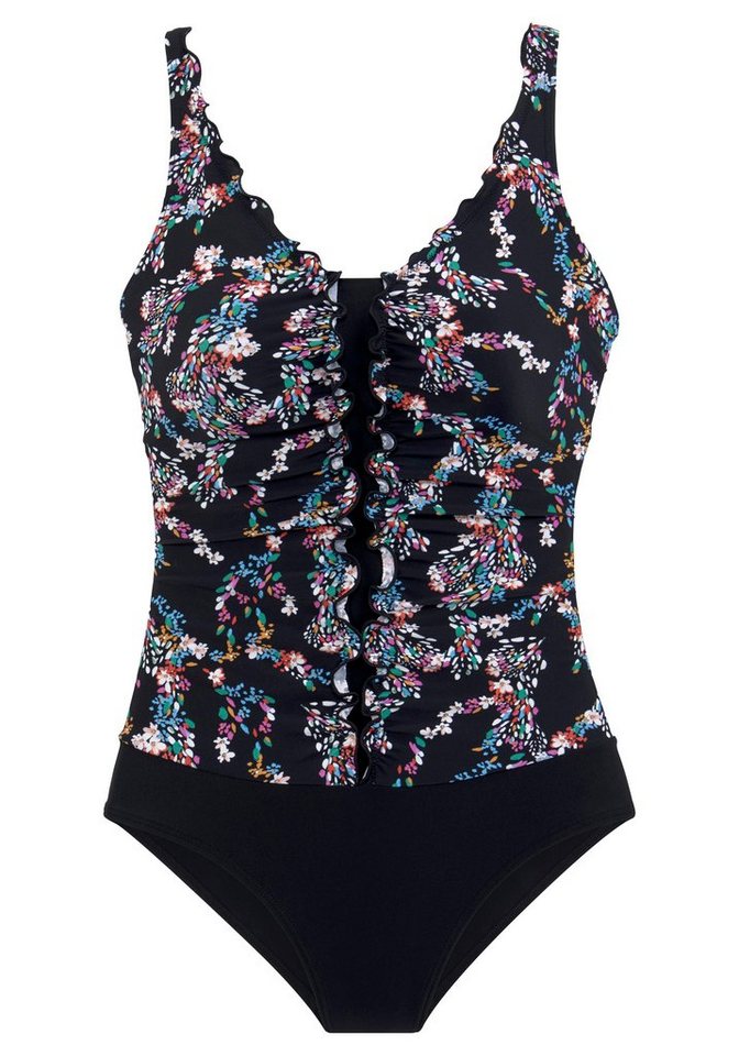 petite fleur by Lascana Badeanzug mit Shapingeinsatz, mit Unterbrustgummi, mit integrierten Softcups – Bild 2 von 5