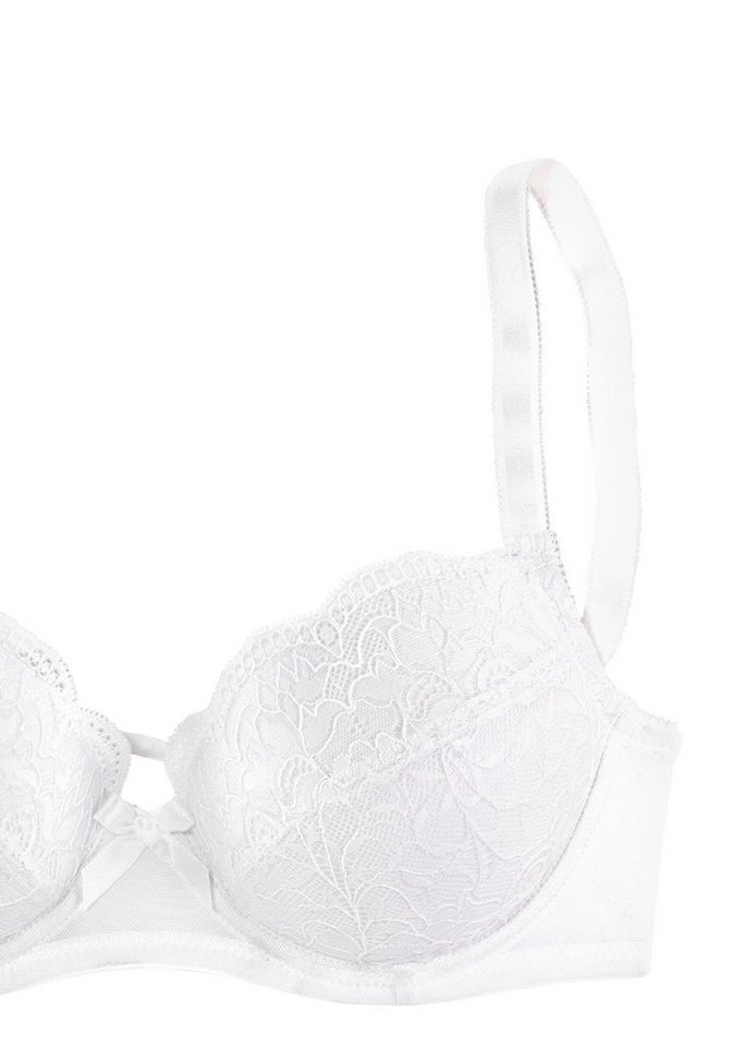 petite fleur by Lascana Balconette-BH, BH mit Bügel, Dirndl-BH, Spitzen-BH (Packung, 2 Stück) mit hübscher Spitze, sexy Dessous – Bild 4 von 5