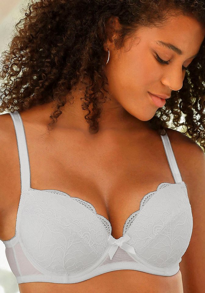 petite fleur by Lascana Balconette-BH, BH mit Bügel, Dirndl-BH, Spitzen-BH (Packung, 2 Stück) mit hübscher Spitze, sexy Dessous – Bild 5 von 5