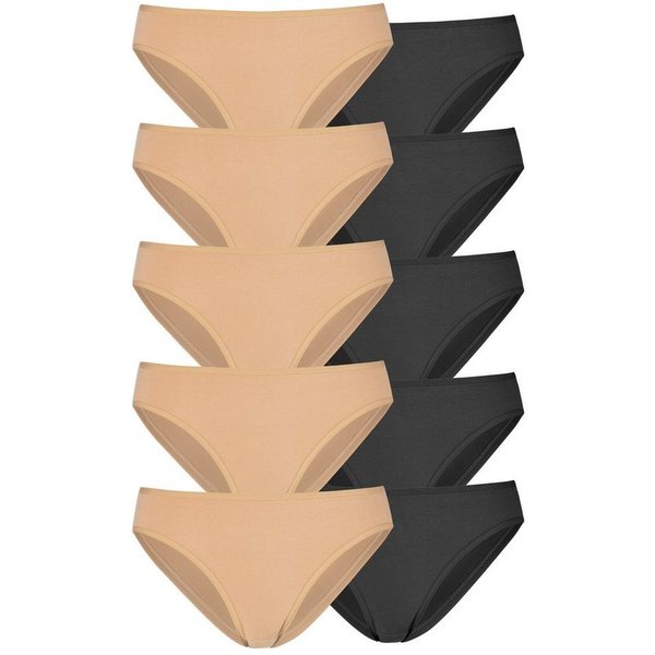 petite fleur by Lascana Bikinislip (10er-Pack) aus elastischer Baumwolle
