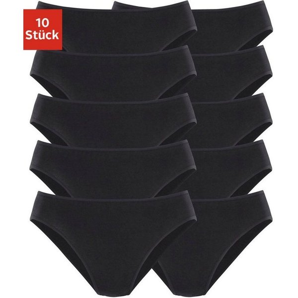 petite fleur by Lascana Bikinislip (10er-Pack) aus elastischer Baumwolle