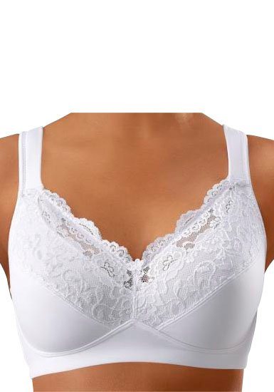 petite fleur by Lascana Bralette-BH, BH ohne Bügel, bügelloser BH, Soft-BH, Komfort-BH (Packung, 2 Stück) mit breiten Trägern, große Größen, bequemer BH – Bild 4 von 5