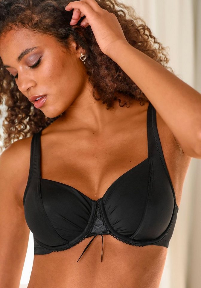 petite fleur by Lascana Dekolleté-BH, Dirndl-BH, Bügel-BH (Packung, 2 Stück) mit schönen Raffungen im Cup, Dessous – Bild 3 von 5