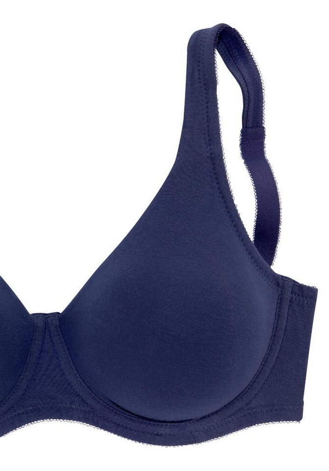 petite fleur by Lascana Minimizer-BH (Packung, 2 Stück) mit Bügel aus Baumwolle – auch ideal für große Größen – Bild 4 von 5