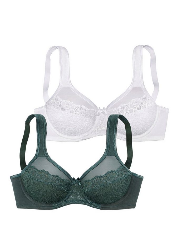 petite fleur by Lascana Bügel-BH, BH mit Bügel, (Packung, 2 Stück) im attraktiven Doppelpack – Bild 2 von 5