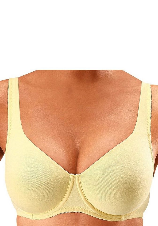 petite fleur by Lascana Minimizer-BH (Packung, 2 Stück) mit Bügel aus Baumwolle – auch ideal für große Größen – Bild 4 von 5