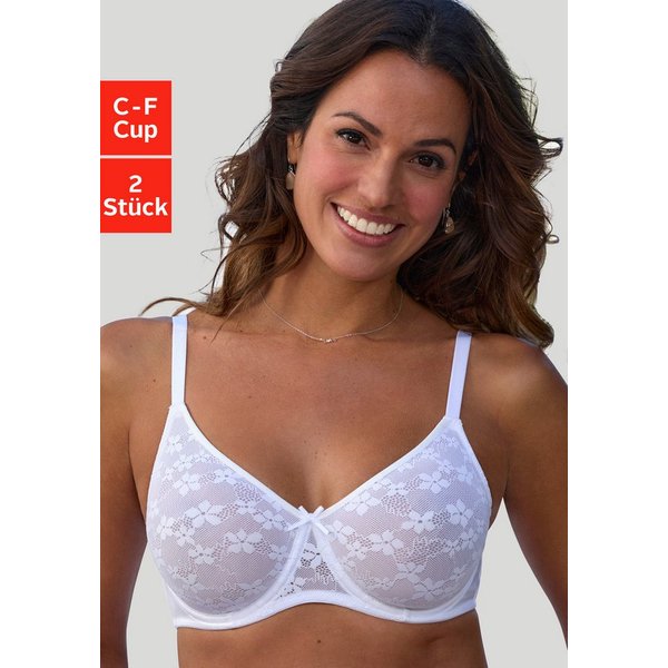 petite fleur by Lascana Minimizer-BH (Packung, 2 Stück) mit Bügel im attraktiven Doppelpack