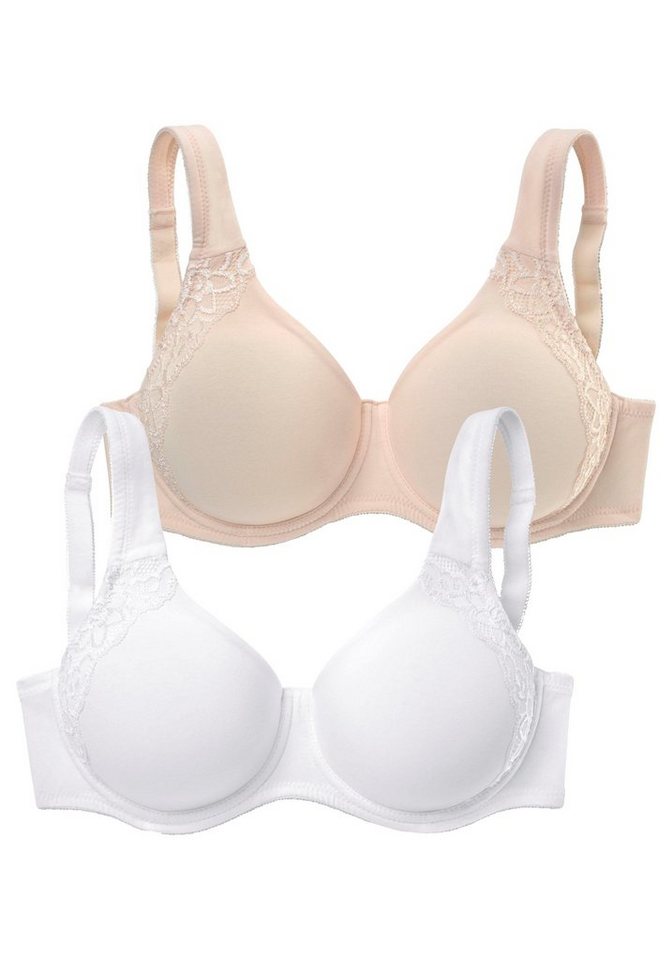 petite fleur by Lascana Minimizer-BH (Packung, 2 Stück) mit Bügel, mit doppellagigen Cups aus Baumwolle – Bild 2 von 5