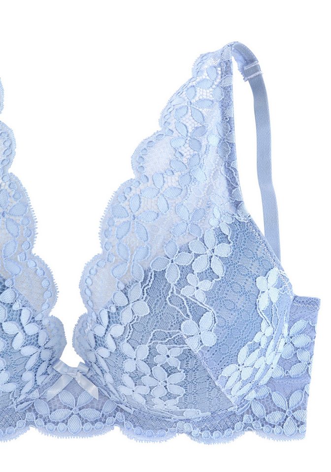 petite fleur by Lascana Push-up-BH, BH mit Bügel, Spitzen-BH im High-Apex Design, (Packung, 2 Stück) im Doppelpack, sexy Dessous, sexy Unterwäsche – Bild 5 von 5