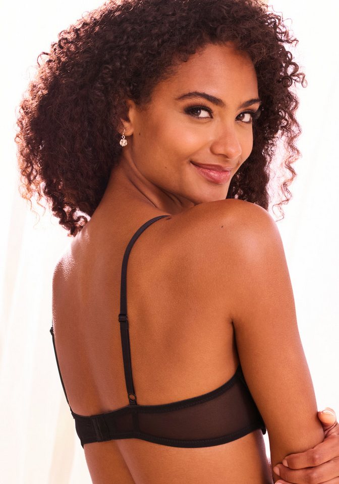 petite fleur by Lascana Push-up-BH (Packung, 3 Stück) mit Spitze, Bügel & herausnehmbaren Push-up-Kissen – Bild 4 von 5