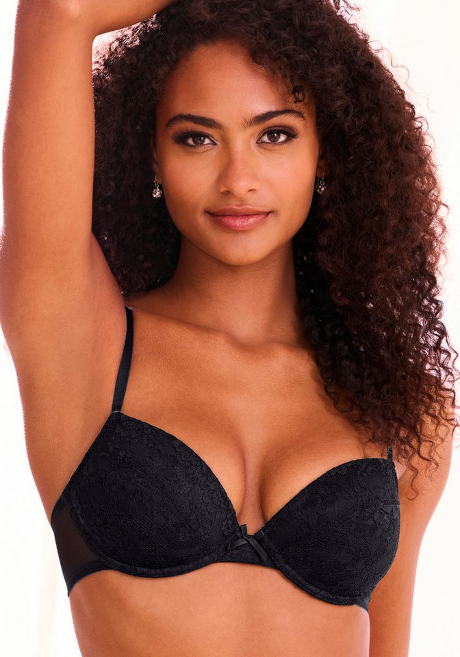 petite fleur by Lascana Push-up-BH (Packung, 3 Stück) mit Spitze, Bügel & herausnehmbaren Push-up-Kissen – Bild 5 von 5