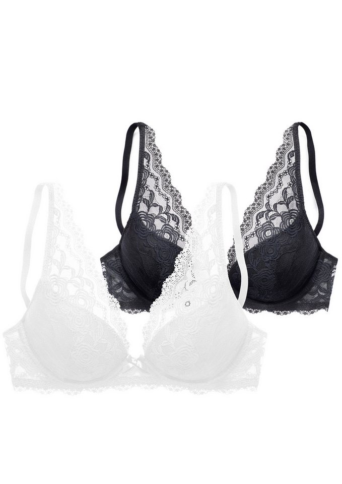 petite fleur by Lascana Push-up-BH (Packung, 2 Stück) mit Bügel, im attraktiven Doppelpack, sexy Dessous – Bild 2 von 5