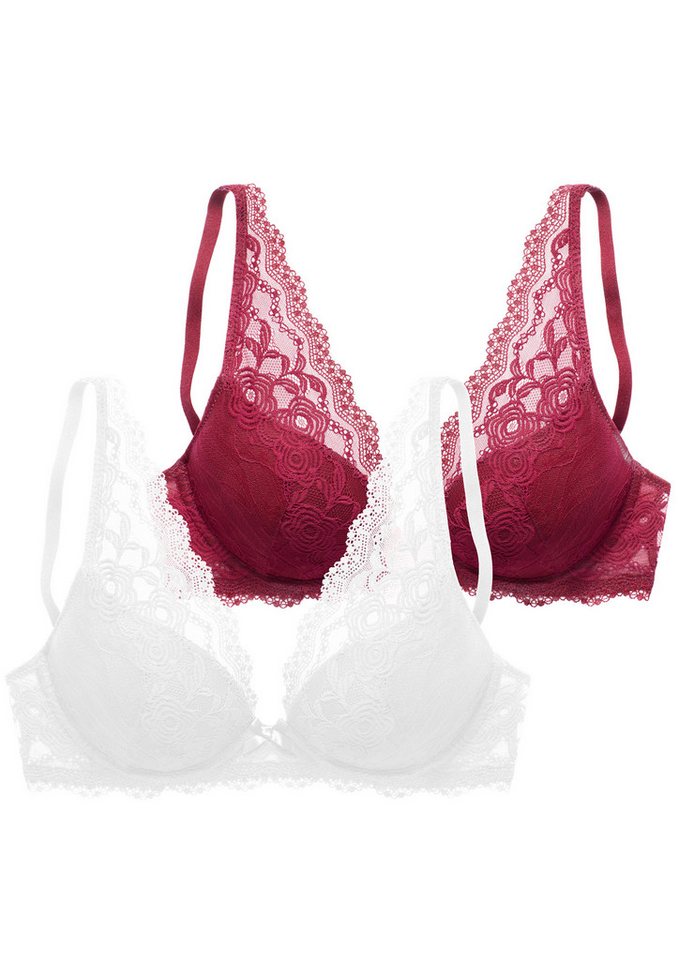 petite fleur by Lascana Push-up-BH (Packung, 2 Stück) mit Bügel, im attraktiven Doppelpack, sexy Dessous – Bild 2 von 5