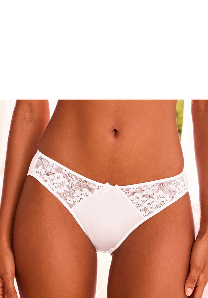 petite fleur by Lascana Slip (Packung, 3 Stück) mit Spitzeneinsätzen – Bild 4 von 5
