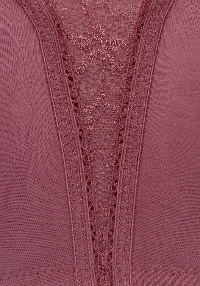 petite fleur by Lascana Soft-BH, Bralette-BH, BH ohne Bügel, Baumwoll-BH, bügelloser BH (Packung, 2 Stück) mit breiten Trägern & Spitzen-Details, große Größen,  – Bild 5 von 5