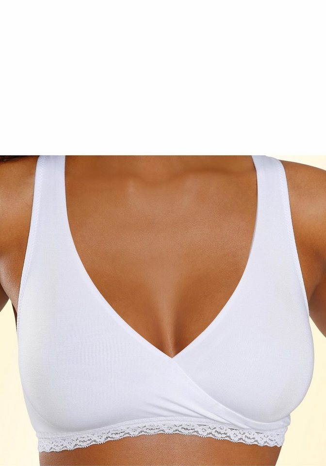 petite fleur by Lascana Soft-BH, Still-BH, Schlaf-BH, BH ohne Bügel, bügelloser BH (Packung, 2 Stück) aus trageangenehmen Modal, bequemer BH – Bild 5 von 5