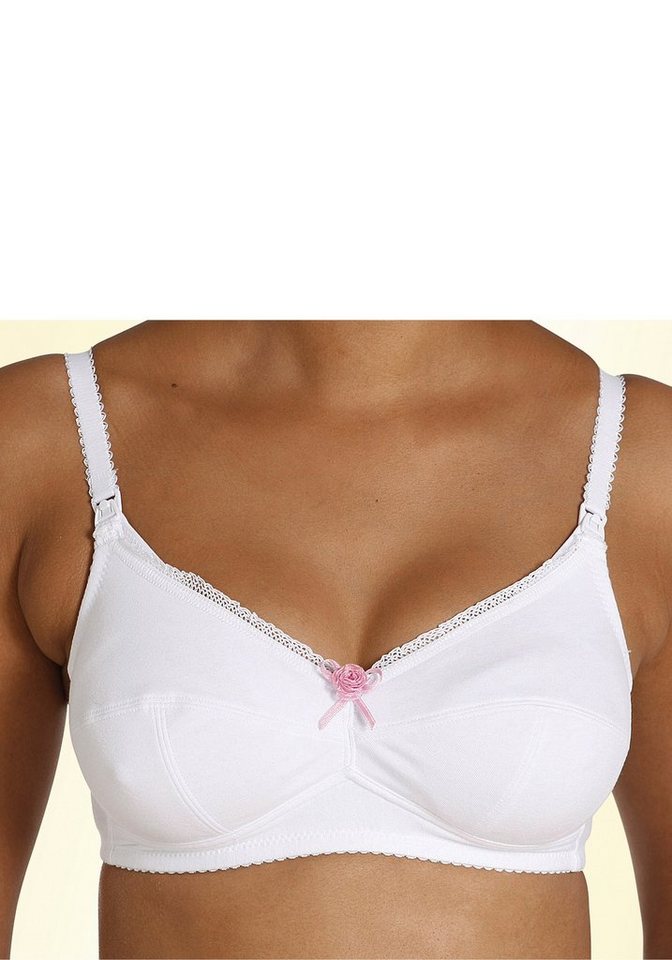 petite fleur by Lascana Still-BH (Packung, 2 Stück) ohne Bügel, mit aufhakbaren Clips – Bild 3 von 5