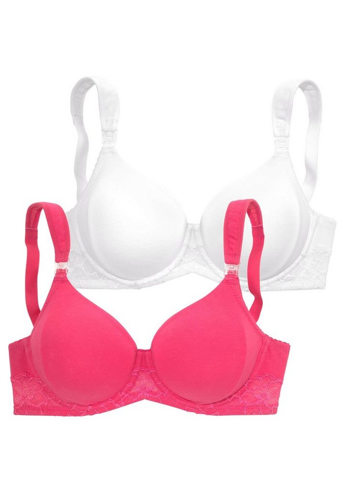 petite fleur by Lascana Still-BH (Packung, 2 Stück) mit Bügel und breiten Komfortträgern – Bild 2 von 5