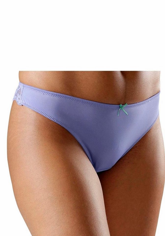 petite fleur by Lascana String (Packung, 3 Stück) hinten komplett aus zarter Jacquardspitze – Bild 3 von 5