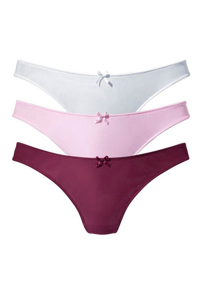 petite fleur by Lascana String (Packung, 3 Stück) mit Spitze hinten – Bild 2 von 5