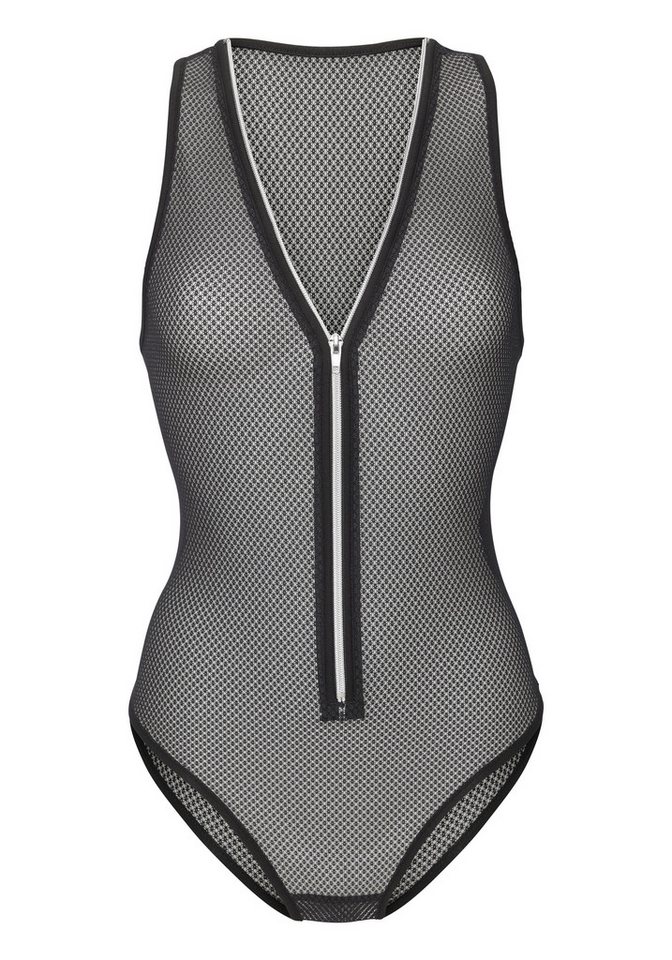petite fleur gold Body aus transparentem Netz-Material, sexy Unterwäsche, sexy Dessous, Reizwäsche Damen – Bild 2 von 5