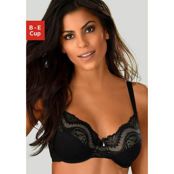petite fleur gold Bügel-BH, BH mit Bügel, Spitzen-BH, als Dessous-Set kombinierbar sexy Unterwäsche, sexy Dessous, Reizwäsche Damen