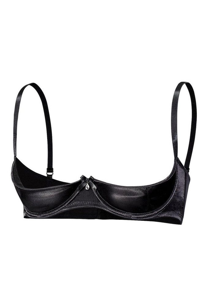 petite fleur gold Büstenhebe, BH mit Bügel, BH-Ouvert, BH brustfrei mit ausziehbarem Obercup sexy Unterwäsche, sexy Dessous, Reizwäsche Damen – Bild 2 von 5