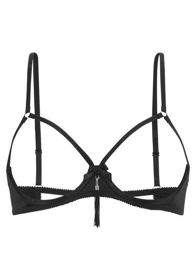 petite fleur gold Büstenhebe, Bügel-BH, BH mit Bügel, BH-Ouvert, BH brustfrei sexy Unterwäsche, sexy Dessous, Reizwäsche Damen – Bild 2 von 5