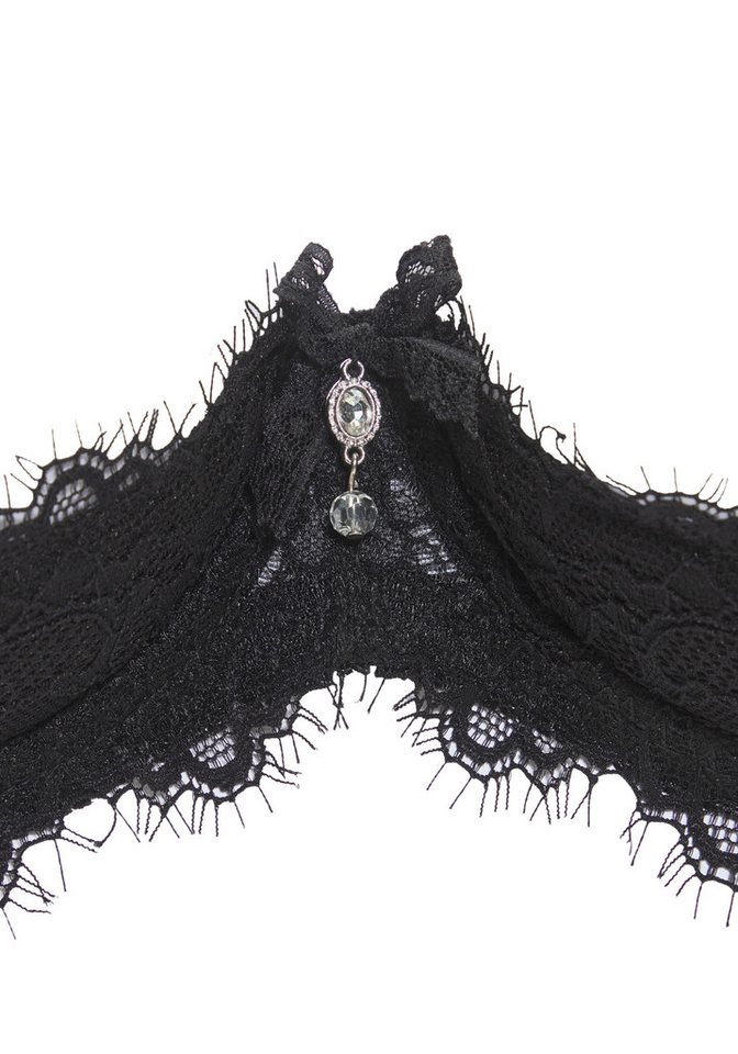 petite fleur gold Büstenhebe, BH mit Bügel, BH-Ouvert, BH brustfrei sexy Unterwäsche, sexy Dessous, Reizwäsche Damen – Bild 4 von 5