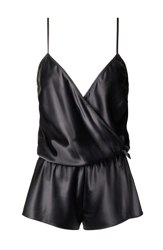 petite fleur gold Jumpsuit, Teddy, Playsuit in edler Satin-Optik sexy Unterwäsche, sexy Dessous, Reizwäsche Damen – Bild 2 von 4