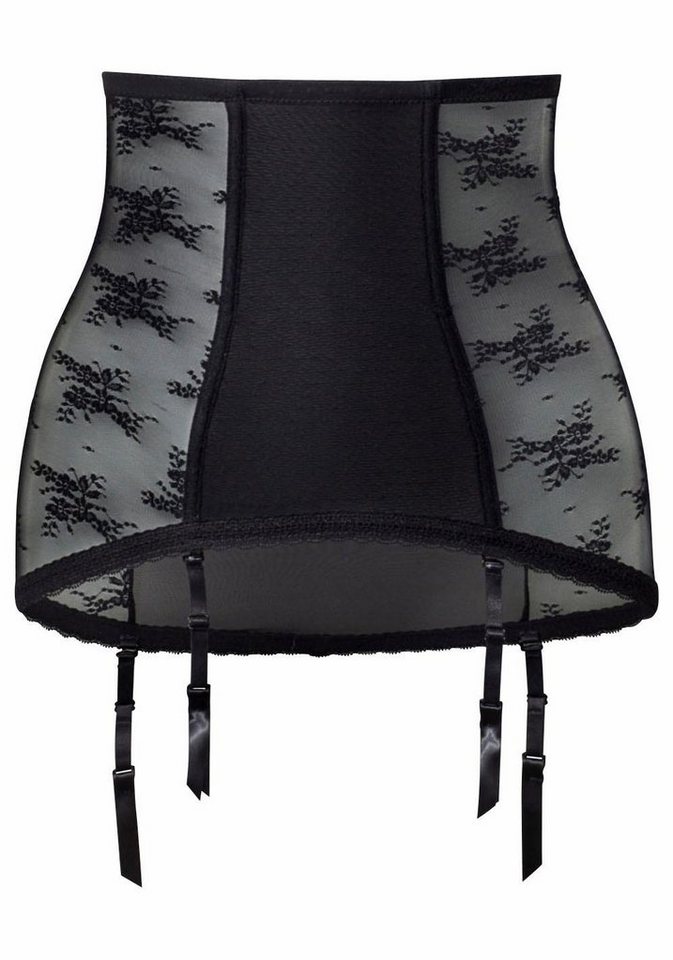 petite fleur gold Strapsgürtel, Strumpfhalter mit transparenter Spitze, sexy Unterwäsche, sexy Dessous, Reizwäsche Damen – Bild 2 von 4
