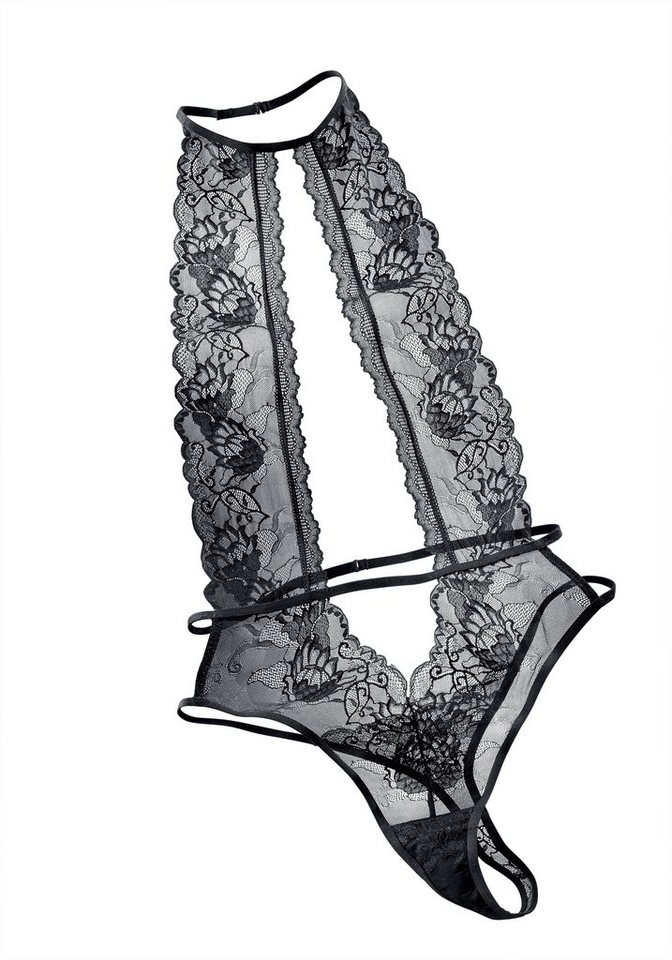 petite fleur gold Stringbody mit modischem Neckholder, verführerische Dessous, Reizwäsche – Bild 2 von 5
