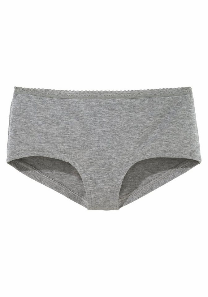 petite fleur Panty (Packung, 3-St) Pferdedruck und unifarben, mit Spitzenkante, Baumwollmischung – Bild 3 von 5