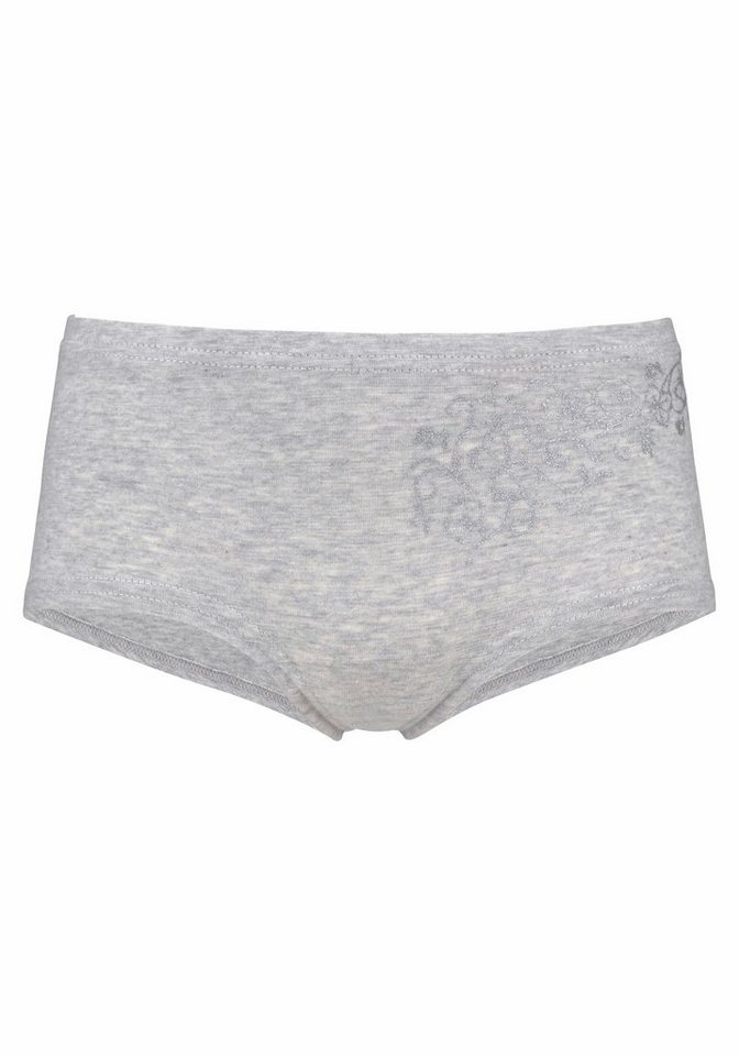 petite fleur Panty (Packung, 4-St) unifarben mit floralem Glitzerdruck, Baumwollmischung – Bild 4 von 5