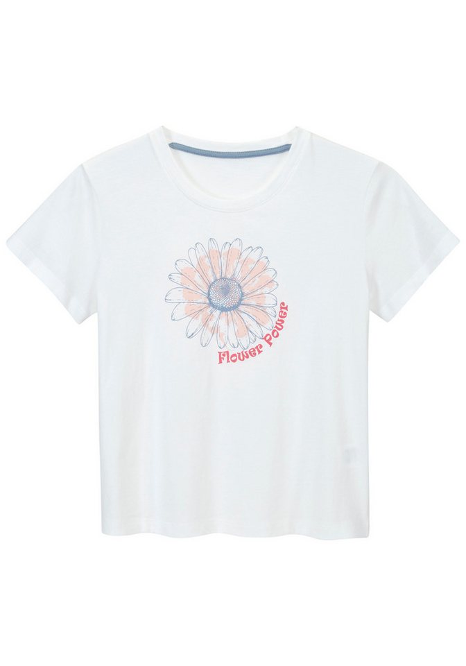 petite fleur Pyjama (4 tlg., 2 Sets) kurzer Schlafanzug mit floralem Druck, aus Baumwolle – Bild 4 von 5