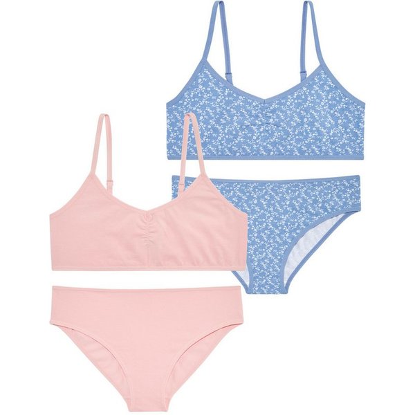 petite fleur Set: Bustier (4-tlg., mit Slip) Oberteil mit hübscher Raffung vorn