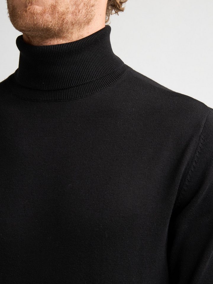 Petrol Industries Rollkragenpullover Men Knitwear Collar Basi Pflegeleichter Materialmix mit Baumwollanteil – Bild 4 von 5