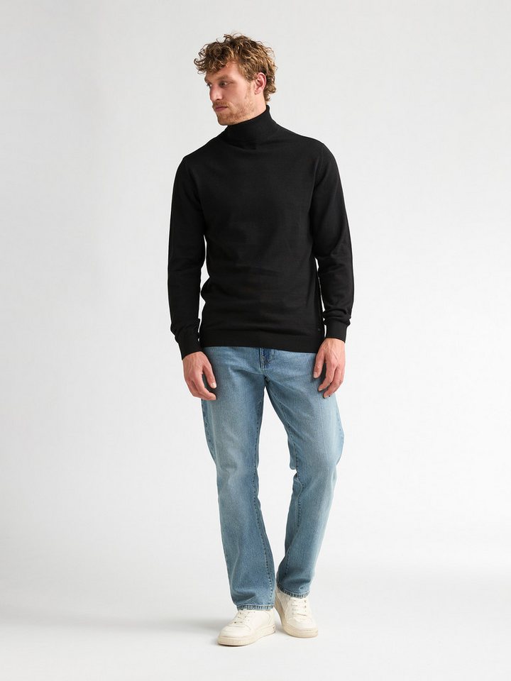 Petrol Industries Rollkragenpullover Men Knitwear Collar Basi Pflegeleichter Materialmix mit Baumwollanteil – Bild 5 von 5