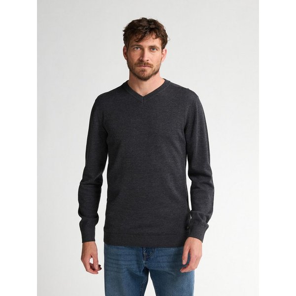 Petrol Industries V-Ausschnitt-Pullover V-Neck Basi Materialmix mit Baumwollanteil
