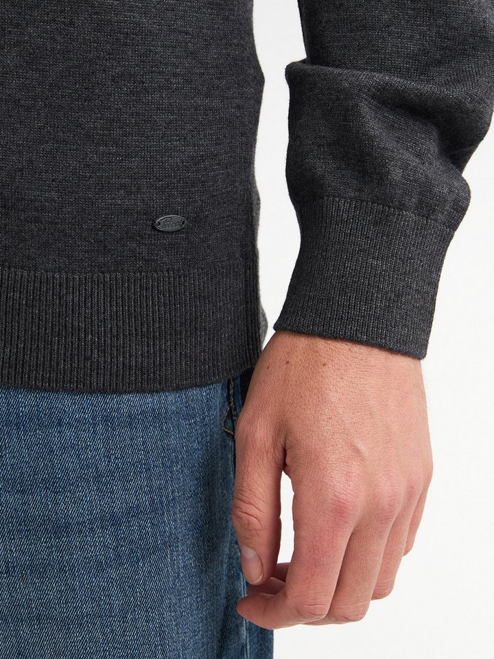 Petrol Industries V-Ausschnitt-Pullover V-Neck Basi Materialmix mit Baumwollanteil – Bild 5 von 5