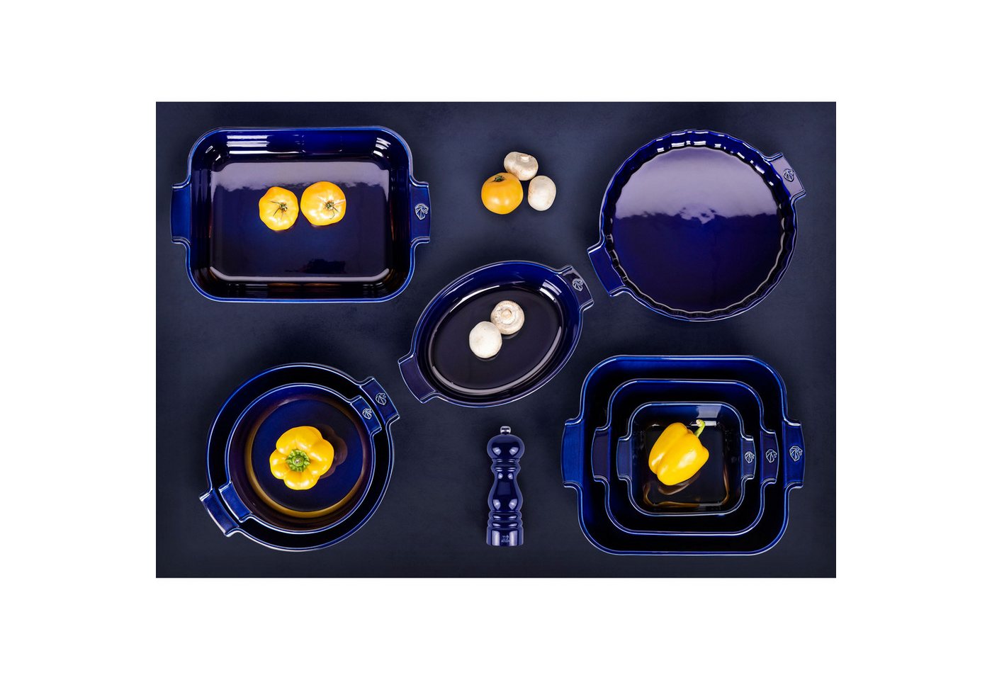 PEUGEOT Backform Tarteform Appolia, Kuchenform, Tortenform, Keramik, Blau, 30 cm, 60374 – Bild 4 von 5