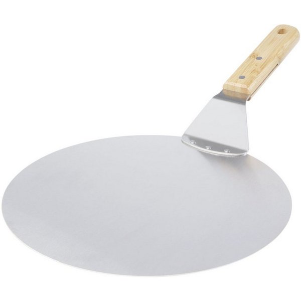 PF Concept Pizzaschieber 26 × 25 cm aus Edelstahl mit Bambusgriff