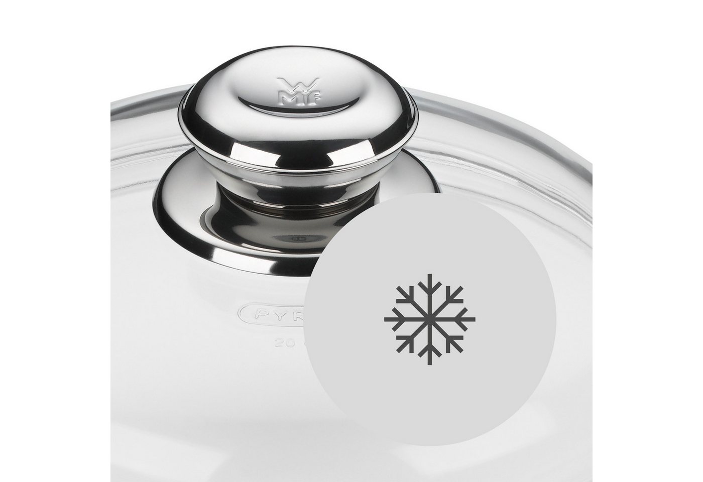 WMF Pfannendeckel WMF Glasdeckel, (1-tlg), für Pfannen mit 32 cm Durchmesser, Borosilikatglas, robust, stoßsicher – Bild 3 von 3