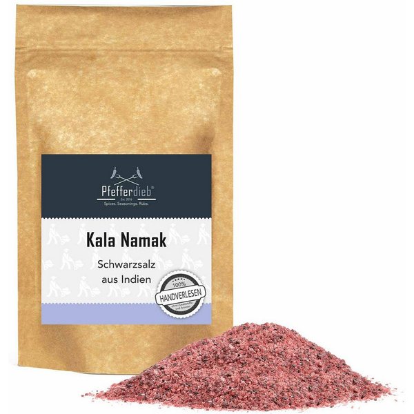 Pfefferdieb Gewürz Kala Namak Steinsalz fein, 250g