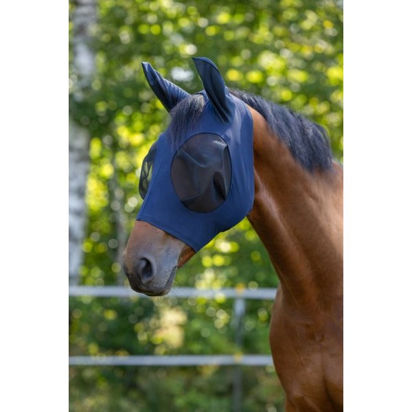 Kerbl Pferde-Fliegendecke Kerbl Fliegenschutzmaske FinoStretch blau, COB, 3229054