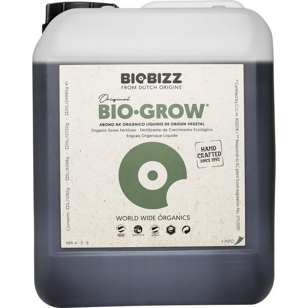 Biobizz Pflanzendünger BioBizz Dünger Bio-Grow 5 L