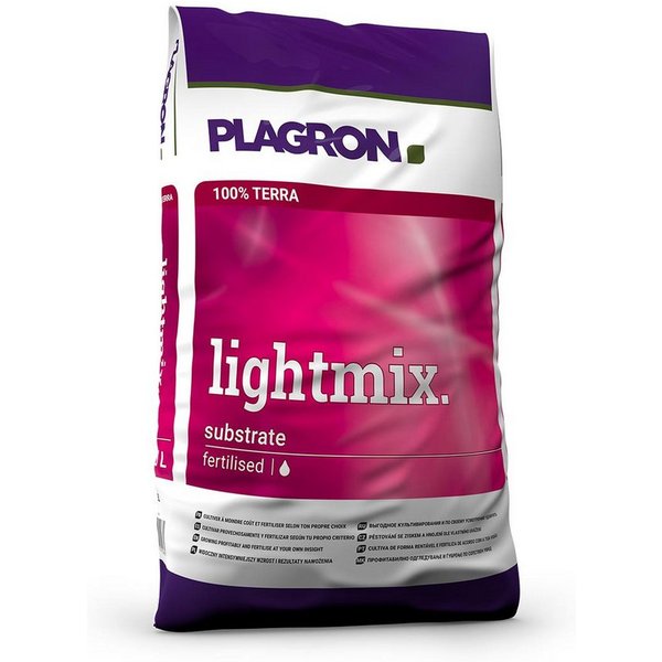 Plagron Pflanzerde Plagron Light Mix mit Perlite Bio Erde Sack, mit Mineralischer Startdünger, 25 Liter