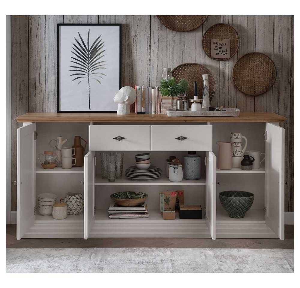 Pharao24 Sideboard Nadia, aus Massivholz – Bild 2 von 5